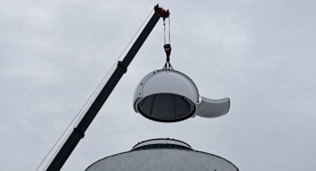 Новый купол обсерватории смонтирован в Нижегородском планетарии им. Г. М. Гречко