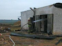 Пожар произошел на молочно-товарной ферме в Перевозском районе Нижегородской области