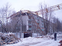 Мэрия Н.Новгорода приступила к восстановлению жилого дома, разрушенного упавшим башенным краном