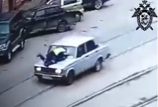 Подросток на ВАЗе сбил инспектора ДПС в центре Нижнего Новгорода (ВИДЕО)