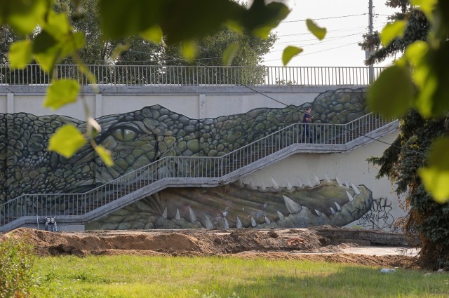 Крокодила на Канавинском мосту в Нижнем Новгороде завершат в начале августа