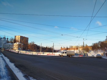 Ремонт трамвайных путей на Лыковой дамбе в Нижнем Новгороде завершён