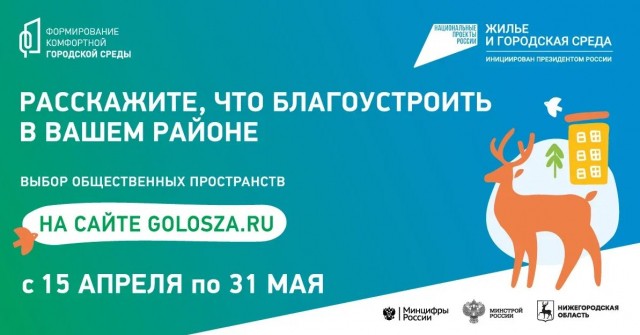 Глеб Никитин поблагодарил нижегородцев за активное участие в рейтинговом голосовании за объекты благоустройства по нацпроекту