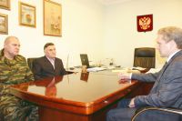 Димитров провел рабочую встречу с новым командиром дивизии Коршуновым