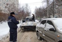 Более 140 автомобилей было перемещено на штрафстоянку за парковку под запрещающими знаками в Чебоксарах с начала января