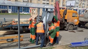 Новые остановочные павильоны появляются на улицах Чебоксар