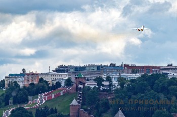 Тренировочные полёты проходят над центром Нижнего Новгорода к 100-летию первого регулярного пассажирского рейса