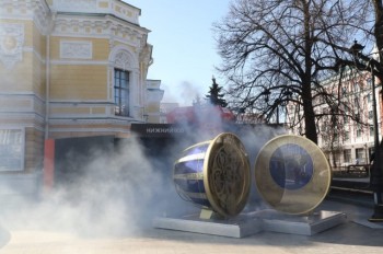 Часы возле театра драмы в Нижнем Новгороде заработают в ближайшее время