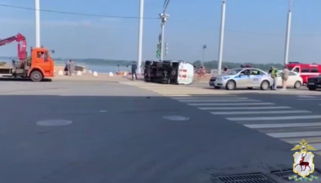 Четыре человека пострадали в ДТП с машиной АСО в Нижнем Новгороде