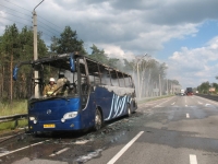 В Нижегородской области горел автобус, следовавший по маршруту Чебоксары-Санкт-Петербург, никто не пострадал