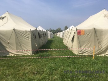 Палатки в нижегородском лагере "Хочу стать десантником" заменят деревянными казармами