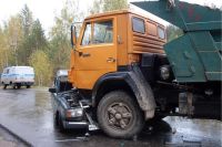 В Нижегородской области столкнулись ВАЗ и КамАЗ, пострадала водитель &quot;Жигулей&quot;