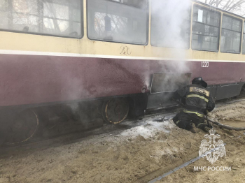 Трамвай загорелся в Нижнем Новгороде 1 марта