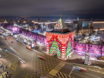 Масштабное световое шоу ждет нижегородцев в новогодние праздники