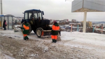 Около 2,2  тысяч кубометров снега вывезено за минувшую неделю на снежные свалки г. Чебоксары