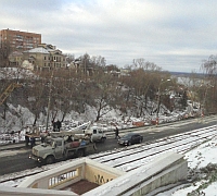 В Н.Новгороде открылось движение автотранспорта по Зеленскому съезду