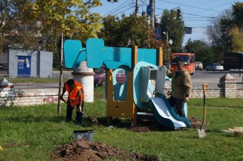 Обновленная детская площадка появилась в поселке Дубенки в Нижнем Новгороде после обращения жителей