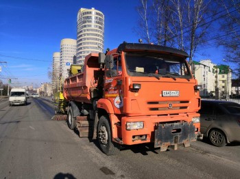 Мойка дорог производится в Чебоксарах