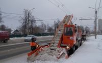 Почти 70 единиц спецтехники задействовано на уборке снега в Чебоксарах

