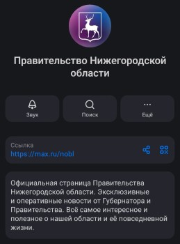Нижегородское правительство открыло канал в MAX Нижегородское правительство открыло канал в MAX
