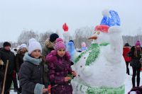 Снеговик-факелоносец получил суперприз на Дне снега в Сарове