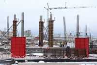 Бетонирование колонн первого этажа началось на стадионе к ЧМ по футболу-2018 в Нижнем Новгороде