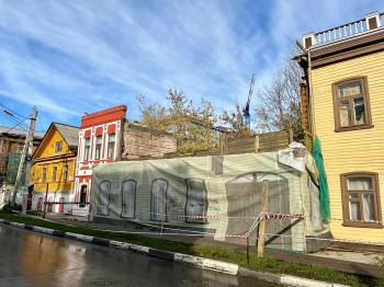 Противоаварийные работы начали на флигеле дома Седова в Нижнем Новгороде