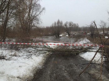 Низководные мосты затопило в Починковском и Гагинском районах из-за паводка