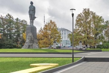 Памятник Горькому в Нижнем Новгороде будет подсвечен после благоустройства площади