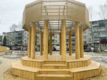 Арт-двор появился в микрорайоне Юбилейный в Выксе Нижегородской области