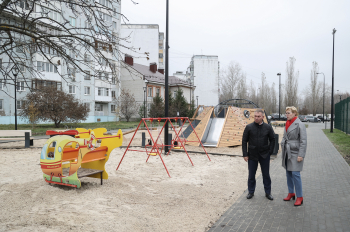 Сквер благоустроили в военном городке на улице Федосеенко в Нижнем Новгороде