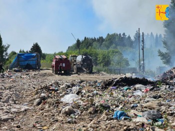 Открытый огонь на Сунском полигоне ТКО в Кировской области ликвидирован Открытый огонь на Сунском полигоне ТКО в Кировской области ликвидирован