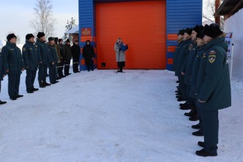 Пожарное депо открыли после реконструкции в селе Владимирское