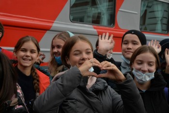 Самые талантливые школьники страны приехали в Нижний Новгород на поезде &quot;Большая перемена&quot; 