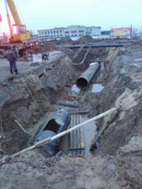 Реконструкция на ул.Пристанционная в Чебоксарах осложняется высоким уровнем грунтовых вод