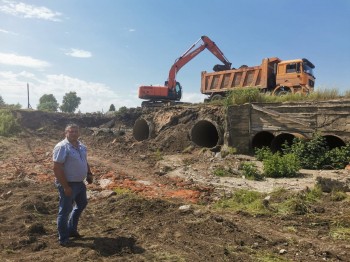 Работы по реконструкции аварийной плотины стартовали в Первомайске Нижегородской области