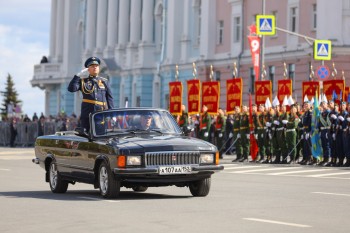Военный парад состоялся в Нижнем Новгороде в честь 78-й годовщины Победы в Великой Отечественной войне