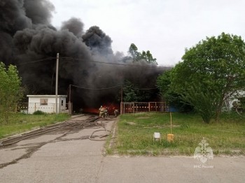 Почти 2 тыс. кв. м. составила площадь пожара на промплощадке &quot;Алабуга&quot; в Татарстане (ВИДЕО)