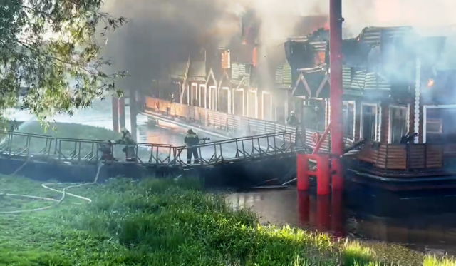Росприроднадзор проводит проверку после пожара в нижегородской "Банной усадьбе"
