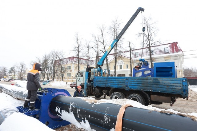 Строительство магистральных коммунальных сетей в Дзержинске идёт с опережением графика