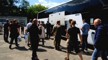 Очередная группа нижегородских добровольцев отправилась в учебный центр для подготовки к СВО
