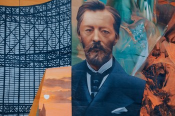 В Нижнем Новгороде открыли мурал в честь инженера Шухова