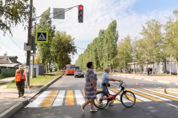 Новый светофор установлен у остановки общественного транспорта &quot;Ореховская&quot; в Нижнем Новгороде