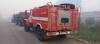 Лесной пожар перекинулся на посёлок Стеклянный в Нижегородской области