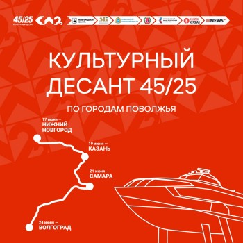 Более 6000 человек приняло участие в мероприятиях проекта «Культурный десант 45/25» в городах Поволжья