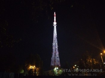 Иллюминация будет работать на телебашнях в Нижегородской области в новогодние праздники