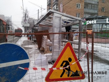 Первую "Умную остановку" начали монтировать в Нижнем Новгороде