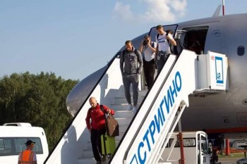 Сборная Англии по футболу накануне прибыла в Нижний Новгород 