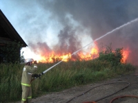 В деревне Мамонтово сгорело 8 домов, 11 человек остались без крова 