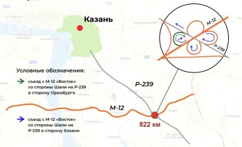 Новый съезд открыли на М-12 “Восток” между Казанью и Оренбургом